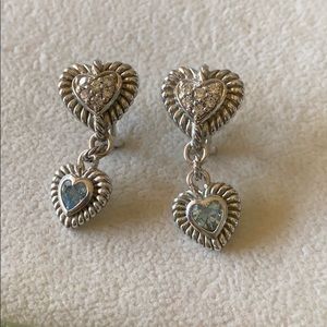 Judith ripka blue topaz earrings